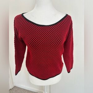 Express Women's Long Sleeve Boxy Knit Top - Small